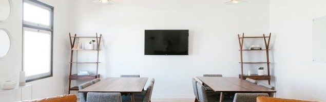 image of an office interior and ceiling